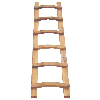 Holz Dachdeckerleiter geleimt +4 Holzschrauben mit 14 Sprossen 4,06m lang