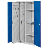 Kappes RasterPlan Vertikalschränke 1950x1000x600mm Modell 84 Lochplattentüren enzianblau