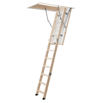Dolle Bodentreppe kompakt 3-teilig bis 285cm Raumhöhe mit U-Wert 1,3 Deckenöffnung 130x70cm-Beschreibung lesen