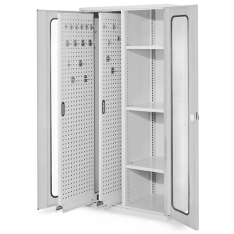 Vertikalschrank 1950x1000x600mm mit Sichtfenstertüren-Beschreibung lesen
