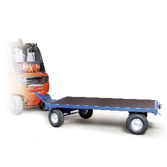 Protaurus Industrie-Anhänger mit Kugellenkkranz 2t Traglast Vollgummi 3000x1500mm-Beschreibung lesen