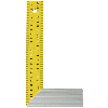 Equerre droite & d'onglet haute qualité, Longueur: 30 cm