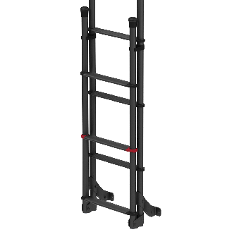 Frankana Deluxe DJ Deep Black von Fiamma klappbare Außenleiter Wohnmobilleiter 8 Stufen-Beschreibung lesen