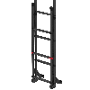 Frankana Deluxe DJ Deep Black von Fiamma klappbare Außenleiter Wohnmobilleiter 8 Stufen