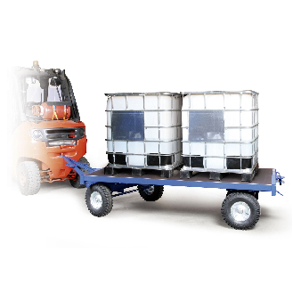 Protaurus Industrie-Anhänger mit Kugellenkkranz 2t Traglast Vollgummi 2000x1000mm-Beschreibung lesen
