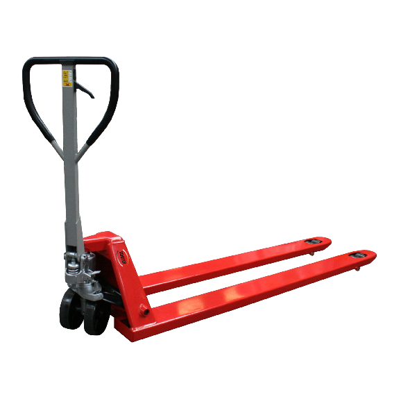 Schefer Gabelhubwagen Premium mit langer Gabellänge 2400mm Tragkraft 2000kg Flächenlast-Beschreibung lesen
