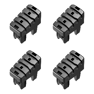 Hailo Fuß-Set 4 Stück Steig- & Stützholm für Hailo Stehleitern mit 35x20/43x20mm Holm (ab Bj. 01/2015)-Beschreibung lesen