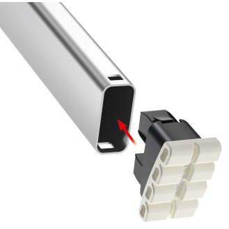 Hailo EasyClix Wechselfuß Set Living Größe L 20x43mm-Beschreibung lesen
