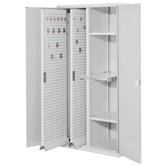 Kappes RasterPlan Vertikalschränke 1950x1000x600mm Modell 84 Doppelwandtüren lichtgrau-Beschreibung lesen