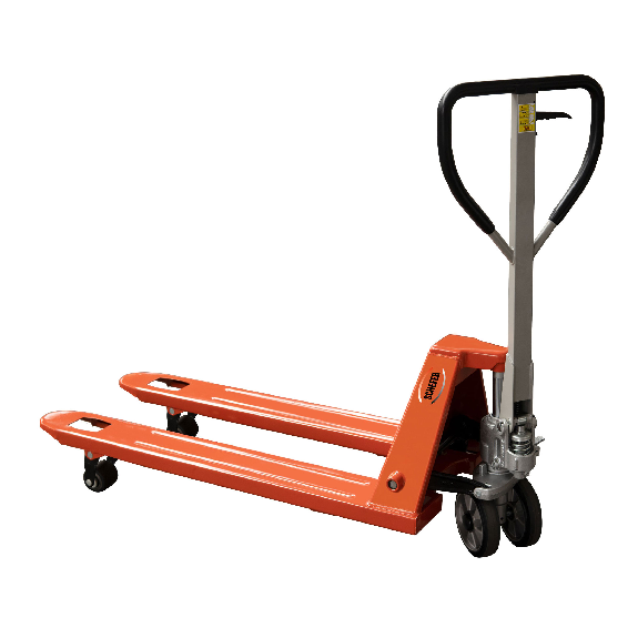 Schefer Gabelhubwagen Premium SP 27-115 Tragkraft 2700kg mit Polyurethan Lenkräder + Polyurethan Tandem Gabelrollen-Beschreibung lesen