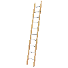 Iller Verbundanlegeleiter aus Holz mit 8 Aluminium Sprossen