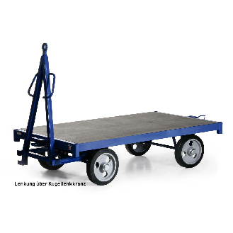 Protaurus Industrie-Anhänger mit Kugellenkkranz 2t Traglast Luftbereifung 3000x1500mm-Beschreibung lesen