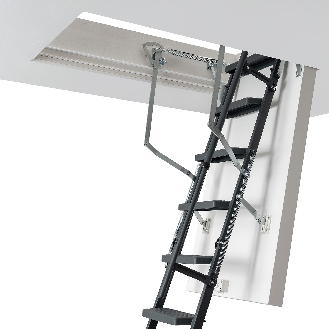 Dolle Bodentreppe clickFIX comfort 3-teilig bis 244-264cm Raumhöhe mit U-Wert 0,49 Deckenöffnung 120x70cm-Beschreibung lesen