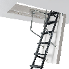 Dolle Bodentreppe clickFIX comfort 3-teilig bis 244-264cm Raumhöhe mit U-Wert 0,49 Deckenöffnung 120x70cm