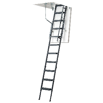 Dolle Bodentreppe clickFIX comfort 3-teilig bis 244-264cm Raumhöhe mit U-Wert 0,49 Deckenöffnung 120x70cm-Beschreibung lesen