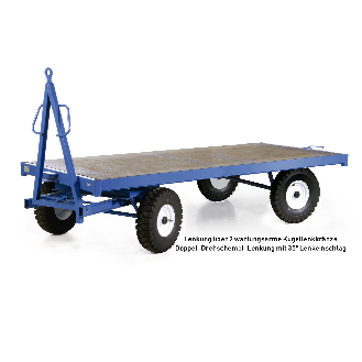 Protaurus Industrie-Anhänger mit 35º Doppel-Drehschemel 3t Traglast Luftbereifung 2000x1000mm-Beschreibung lesen