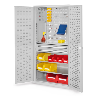 Schubladenschrank 1950x1000x600mm mit Schlitzplattentüren-Beschreibung lesen