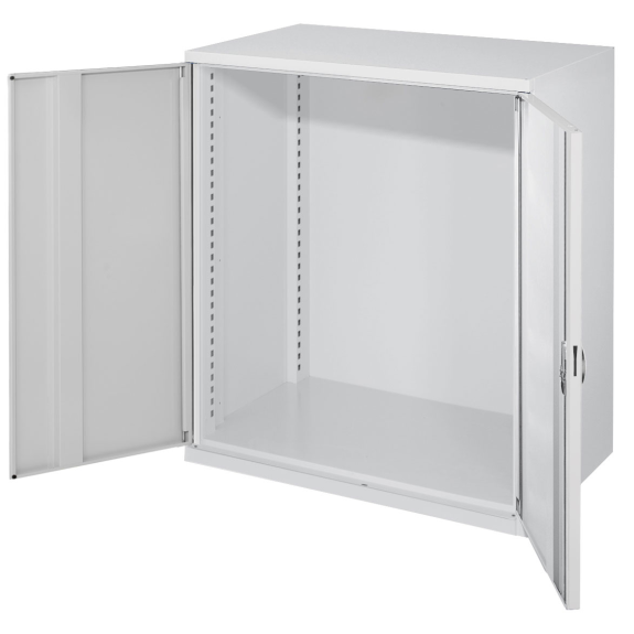 Kappes Schwerlast-Beistellschränke ohne Mitteltrennwand 1110x1000x600mm Modell 60 Vollblechtüren lichtgrau-Beschreibung lesen