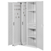 Vertikalschrank mit Lochplattentüren 1950x1000x600mm