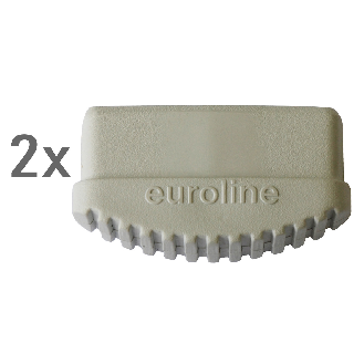 Euroline Leiterfuß weiß 85x20mm Paar-Beschreibung lesen