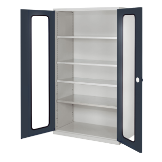Großvolumenschrank mit Sichtfenstertüren 1950x1130x590mm-Beschreibung lesen