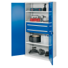 Kappes Schwerlastschränke ohne Mitteltrennwand 1950x1000x600mm Modell 42 Doppelwandtüren enzianblau