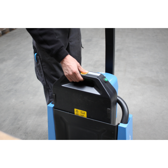 Hanselifter Elektrohubwagen E-LI-FLOW Tragfähigkeit 1500kg-Beschreibung lesen