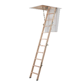 Dolle Bodentreppe mini 4-teilig bis 270cm Raumhöhe mit U-Wert 0,64 Deckenöffnung 95x70cm-Beschreibung lesen