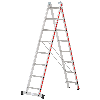 Mehrzweckleiter 2x12 Sprossen
