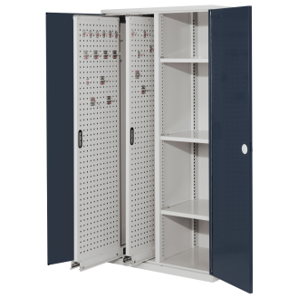 Kappes RasterPlan Vertikalschränke 1950x1000x600mm Modell 80 Doppelwandtüren anthrazitgrau-Beschreibung lesen