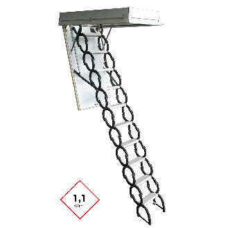 Minka Bodentreppe Euro Star mit U-Wert 1,1 W/m2K 220-300cm Raumhöhe 100x70cm Deckenöffnung-Beschreibung lesen
