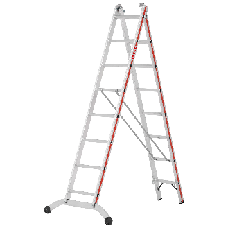 Mehrzweckleiter mit gebogener Traverse 2x10 Sprossen-Beschreibung lesen