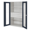 Großvolumenschrank mit Sichtfenstertüren 1950x1130x590mm