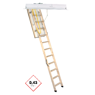 Minka Dachbodentreppe Euro Trend Profi mit Stahlzarge und Schnellmontagesystem Deckenöffnung 140x70cm Raumhöhe 280cm-Beschreibung lesen