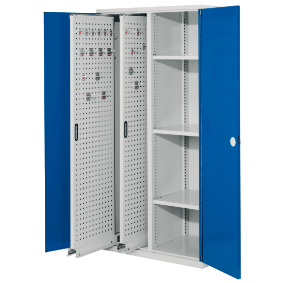 Kappes RasterPlan Vertikalschränke 1950x1000x600mm Modell 80 Doppelwandtüren enzianblau-Beschreibung lesen