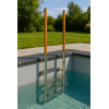 Poolleiter mit einschraubbaren Griffstangen, Beckentiefe 1340 mm, 4 Stufen