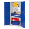Kappes RasterPlan Schubladenschränke 1950x1000x600mm Schlitzplattentüren Modell 25 enzianblau