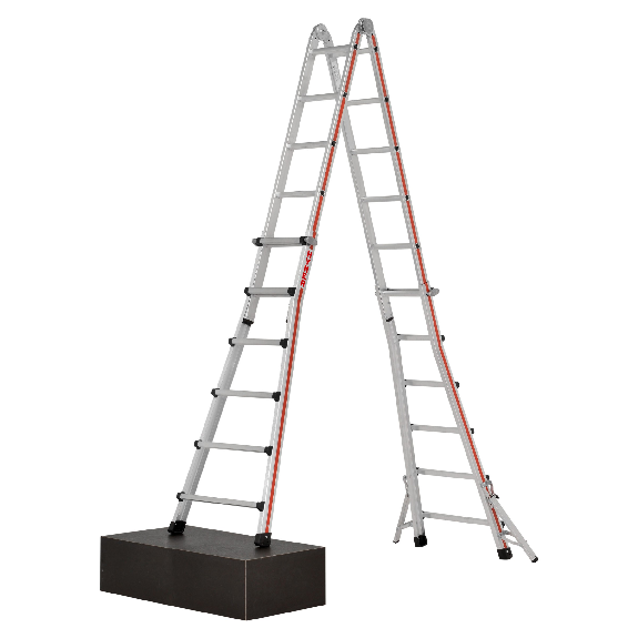 Teleskopleiter 4x6 Sprossen-Beschreibung lesen