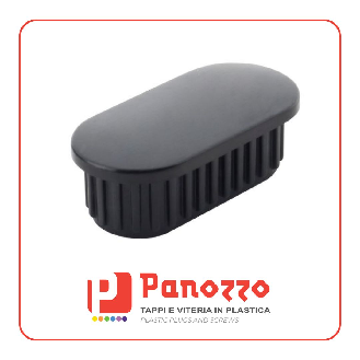 TAPPO OVALE COPRITESTA NERO 40X20X1,5mm. - Prezzo per multipli di 50 pz.-Leggi tutto