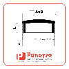 TAPPO OVALE COPRITESTA NERO 40X20X1,5mm. - Prezzo per multipli di 50 pz.