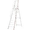 Plattformleiter mit langem Handlauf und 10 Stufen