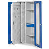 Kappes RasterPlan Vertikalschränke 1950x1000x600mm Modell 82 Sichtfenstertüren enzianblau