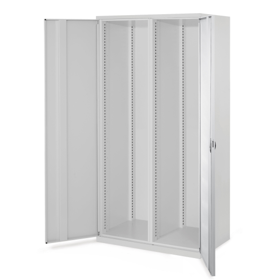 Kappes Schwerlastschränke mit Mitteltrennwand 1950x1000x600mm Vollblechtüren Modell 50 lichtgrau-Beschreibung lesen