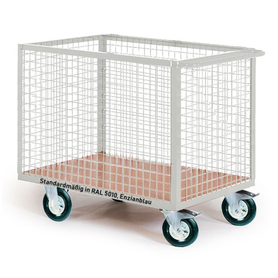 Protaurus Drahtkastenwagen vergittert R600 komplett geschlossen 1250x800mm Polyurethan-Beschreibung lesen