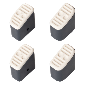 Hailo Fuß-Set in grau mit Softgrip für Klapptritt Hailo D60 und Step-ke/L90-Beschreibung lesen