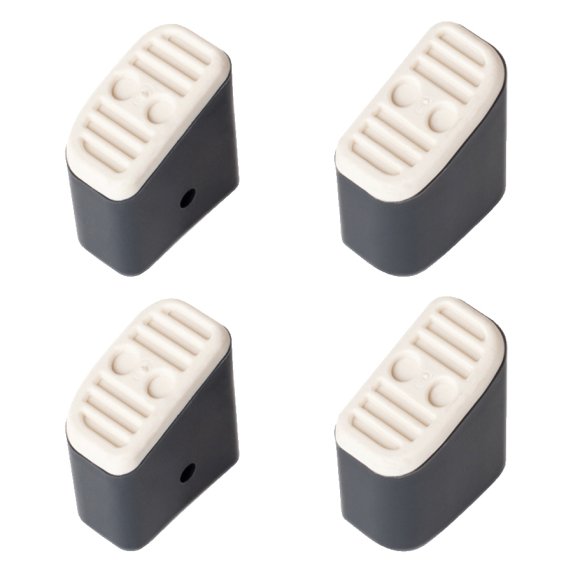 Hailo Fuß-Set in grau mit Softgrip für Klapptritt Hailo D60 und Step-ke/L90-Beschreibung lesen