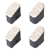 Hailo Fuß-Set in grau mit Softgrip für Klapptritt Hailo D60 und Step-ke/L90