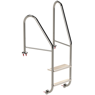 Eichenwald Poolleiter Modell 07 Marina Öffentlich Flanschmontage Beckentiefe 1060mm 3 Stufen-Beschreibung lesen
