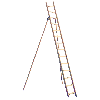 Holz Gartenleiter mit Erdspitzen und 10 Sprossen