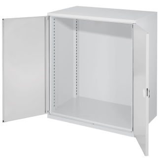 Kappes Schwerlast-Beistellschränke ohne Mitteltrennwand 1110x1000x600mm Modell 60 Doppelwandtüren lichtgrau-Beschreibung lesen